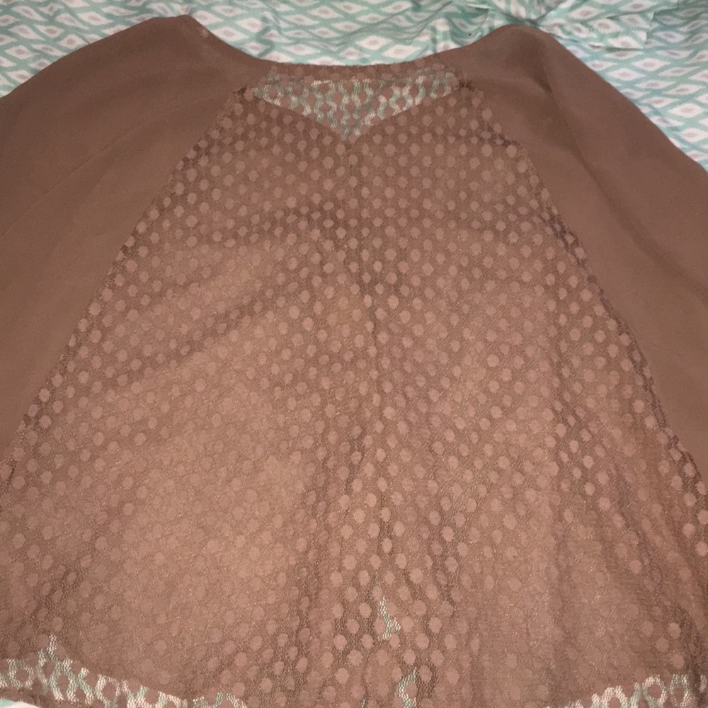 Dark Tan Flowy Blouse from Blue Bird - Picture 5 of 5